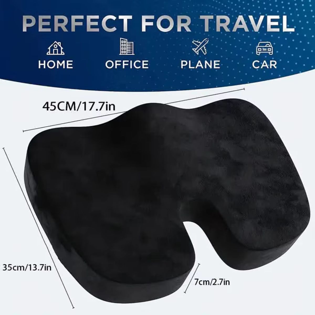 Orthopedic Memory Foam U-Shaped Seat Cushion